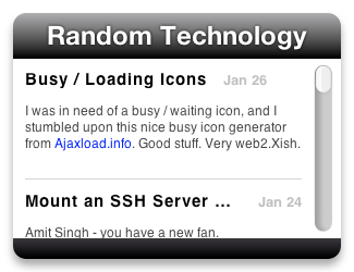 Random Technology Widget