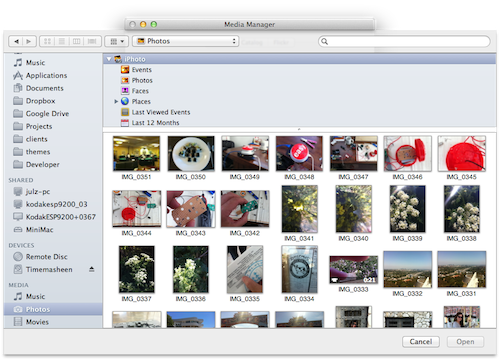 Photos in finder order