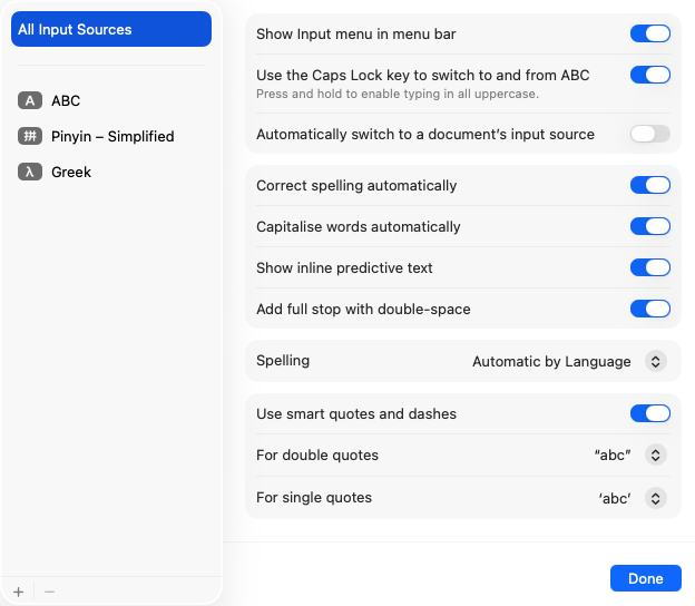 Enable capslock switching